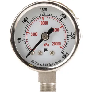 APPROVED VENDOR 4FMH9 Pressure Gauge Test 1-1/2 In | AD7NEV