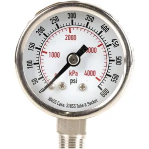 APPROVED VENDOR 4FMJ7 Pressure Gauge Test 1-1/2 In | AD7NFC