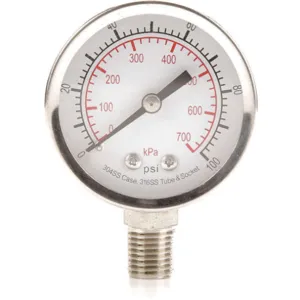 APPROVED VENDOR 4FMK7 Pressure Gauge Test 2 In | AD7NFM