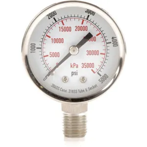 APPROVED VENDOR 4FML7 Pressure Gauge Test 2 In | AD7NFX