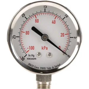 APPROVED VENDOR 4FML8 Vacuum Gauge Test 2-1/2 In | AD7NFY