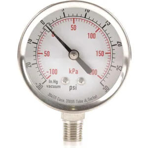 APPROVED VENDOR 4FML9 Compound Gauge Test 2-1/2 In | AD7NFZ