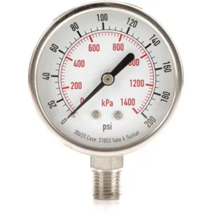 APPROVED VENDOR 4FMN5 Pressure Gauge Test 2-1/2 In | AD7NGE