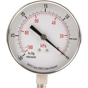 APPROVED VENDOR 4FMP4 Vacuum Gauge Test 3-1/2 In | AD7NGN