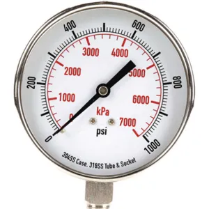 APPROVED VENDOR 4FMR5 Pressure Gauge Test 3-1/2 In | AD7NGZ