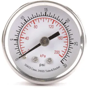 APPROVED VENDOR 4FMT2 Pressure Gauge Test 1-1/2 In | AD7NHF