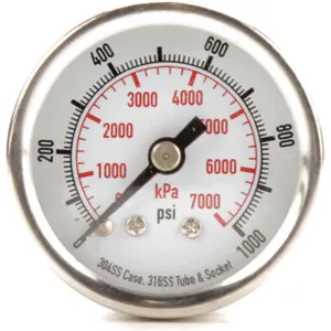 APPROVED VENDOR 4FMU1 Pressure Gauge Test 1-1/2 In | AD7NHP