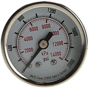 APPROVED VENDOR 4FMU2 Pressure Gauge Test 1-1/2 In | AD7NHQ