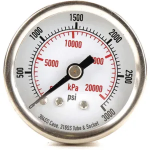 APPROVED VENDOR 4FMU3 Pressure Gauge Test 1-1/2 In | AD7NHR