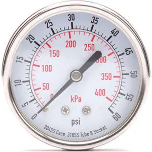 APPROVED VENDOR 4FMW4 Pressure Gauge Test 2-1/2 In | AD7NJM