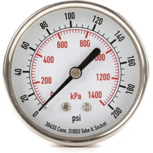 APPROVED VENDOR 4FMW7 Pressure Gauge Test 2-1/2 In | AD7NJQ