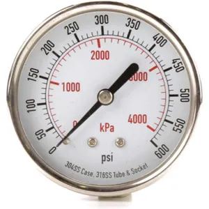 APPROVED VENDOR 4FMX1 Pressure Gauge Test 2-1/2 In | AD7NJU