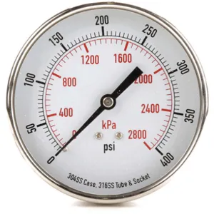 APPROVED VENDOR 4FMY5 Pressure Gauge Test 3-1/2 In | AD7NKH