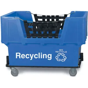 APPROVED VENDOR 4HTF9 Material Handling Cart Blue Recycling | AD8BHZ