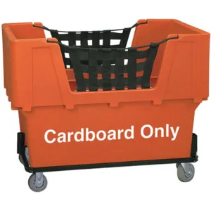 APPROVED VENDOR 4HTG8 Material Handling Cart Cardboard Only Orange | AD8BJH