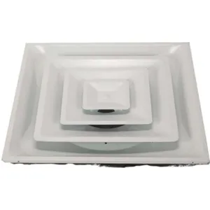 APPROVED VENDOR 4JRL3 Diffuser Square Ceiling 3cone With Insulution 6-12in | AD8FAT