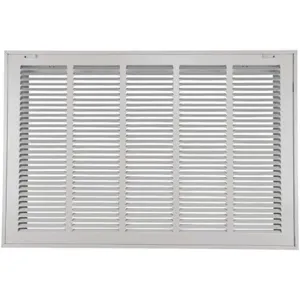 APPROVED VENDOR 4JRU1 Return Air Filter Grille 20 x 25 Inch White | AD8FCP