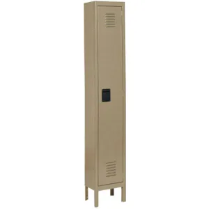 APPROVED VENDOR 4KCV9 Unassembled Locker 1 Tier Width 18 Depth 21 Height 78 Tan | AD8GHU