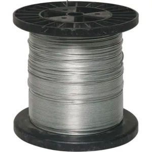 APPROVED VENDOR 4LVR1 Electric Fence Wire 17 Gauge 1320 Feet Steel | AD8QZV