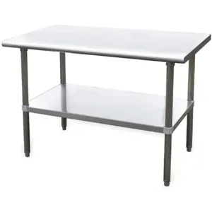 APPROVED VENDOR 4UEJ8 Adjustable Height Worktable Width 72 Stainless Steel Undershelf | AD9QPA