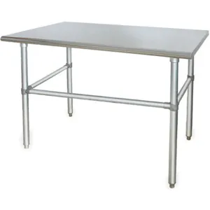 APPROVED VENDOR 4UEK3 Adjustable Height Worktable Width 60 D 30 Stainless Steel Top | AD9QPE