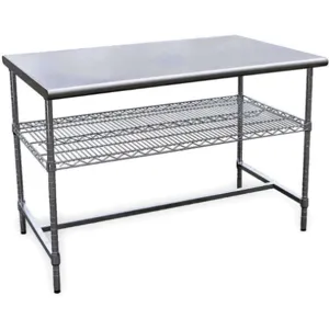 APPROVED VENDOR 4UEL9 Worktable W 48 D 30 H Frame With 1 Shelf | AD9QPR