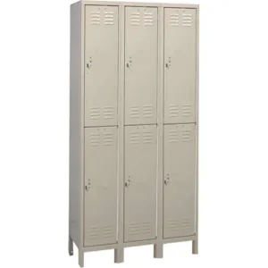 APPROVED VENDOR 4VFJ2 Wardrobe Locker Assembled 2 Tier 1-point | AD9WAQ