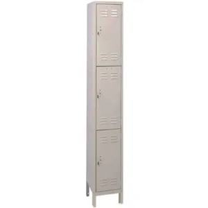 APPROVED VENDOR 4VFJ9 Wardrobe Locker Assembled 3 Tier 1-point | AD9WAY