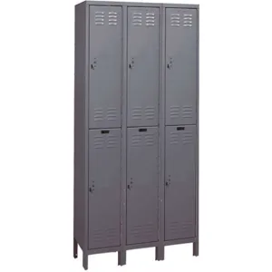 APPROVED VENDOR 4VFL2 Wardrobe Locker Assembled 2 Tier 1-point | AD9WBK