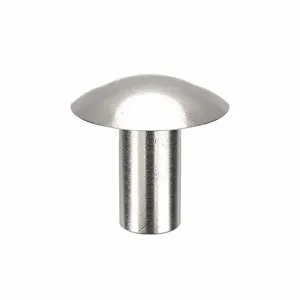 APPROVED VENDOR 55A0808-EA-100 Rivet Brazier 1/4 Diameter 1/2 L, 100PK | AE9PKM 6LB46