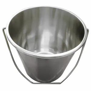 VOLLRATH 58130 Tapered Pail 12.5 Quart 304 Stainless Steel | AC9XKH 3LDU6