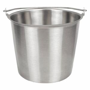 VOLLRATH 58160 Tapered Pail 14.75 Quart 304 Stainless Steel | AC9XQK 3LEF8