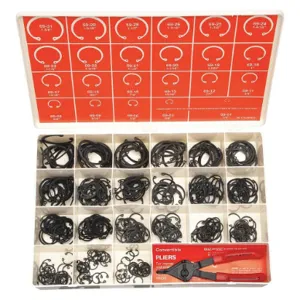 APPROVED VENDOR WWG-DISP-HO395 Internal Retain Ring Assortment 23 Sizes, 395 Pieces | AE2YXD 5A204