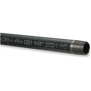 APPROVED VENDOR 5E550 Pipe 1/2 Inch x 10 Feet Threaded Black | AE3MCC