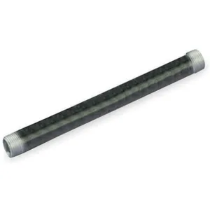 APPROVED VENDOR 5E552 Pipe 1 Inch x 10 Feet Threaded Black | AE3MCE