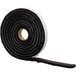 APPROVED VENDOR 5MFG7 Foam Tape 10 Feet Black Sponge | AE4QDR