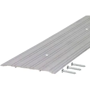 APPROVED VENDOR 5MFJ4 Saddle Threshold Fluted Top 3 Feet Aluminium | AE4QEB