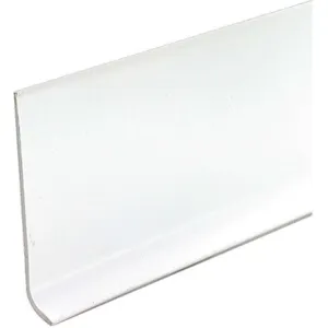 APPROVED VENDOR 5MFJ9 Wall Base Molding White 48 Inch Length | AE4QEE