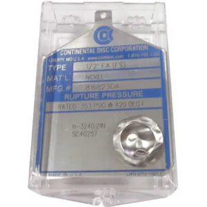 APPROVED VENDOR 5MZF4 Rupture Disk Nickel | AE4VMN