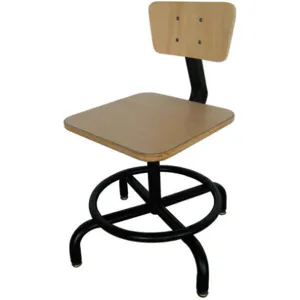 APPROVED VENDOR 5NWH9 Pneumatic Task Chair 300 Lb. Wood | AE4XXH