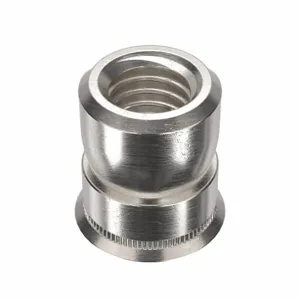 APPROVED VENDOR U64070.019.0002 Nut Insert Aluminium 10-32 0.375 Inch Length, 100PK | AE4XYK 5NWN0