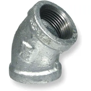 APPROVED VENDOR 5P837 Elbow 45 Degree 1 1/2 Inch Galvanised | AE4ZLQ