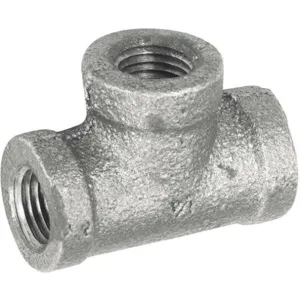 APPROVED VENDOR 5P870 Reducing Tee 1 1/2 x 1 1/2 x 1 Inch Galvanised | AE4ZNA