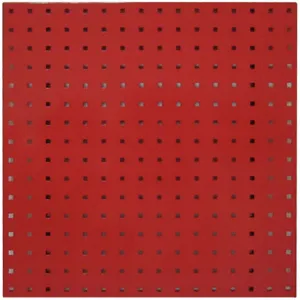 APPROVED VENDOR 5TPC0 Square Hole Pegboard 24 x 24 Red - Pack Of 2 | AE6KQE