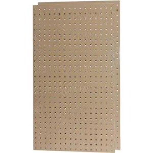 APPROVED VENDOR 5TPC5 Square Hole Pegboard 42-1/2 x 24 Tan - Pack Of 2 | AE6KQK