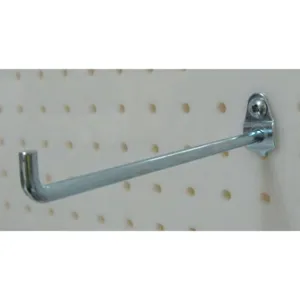 APPROVED VENDOR 5TPD4 Single Rod Pegboard Hook 6 Inch - Pack of 10 | AE6KQV