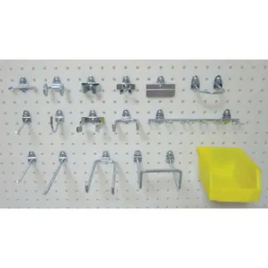 APPROVED VENDOR 5TPF5 Pegboard Hook Assortment Kit 26 Pieces | AE6KRT