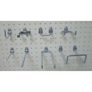 APPROVED VENDOR 5TPF7 Pegboard Hook Assortment Kit 12 Pieces | AE6KRV