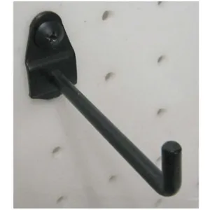 APPROVED VENDOR 5TPG4 Single Rod Pegboard Hook 6 Inch - Pack of 10 | AE6KTC