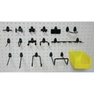 APPROVED VENDOR 5TPJ4 Pegboard Hook Assortment Kit 26 Pc | AE6KTZ